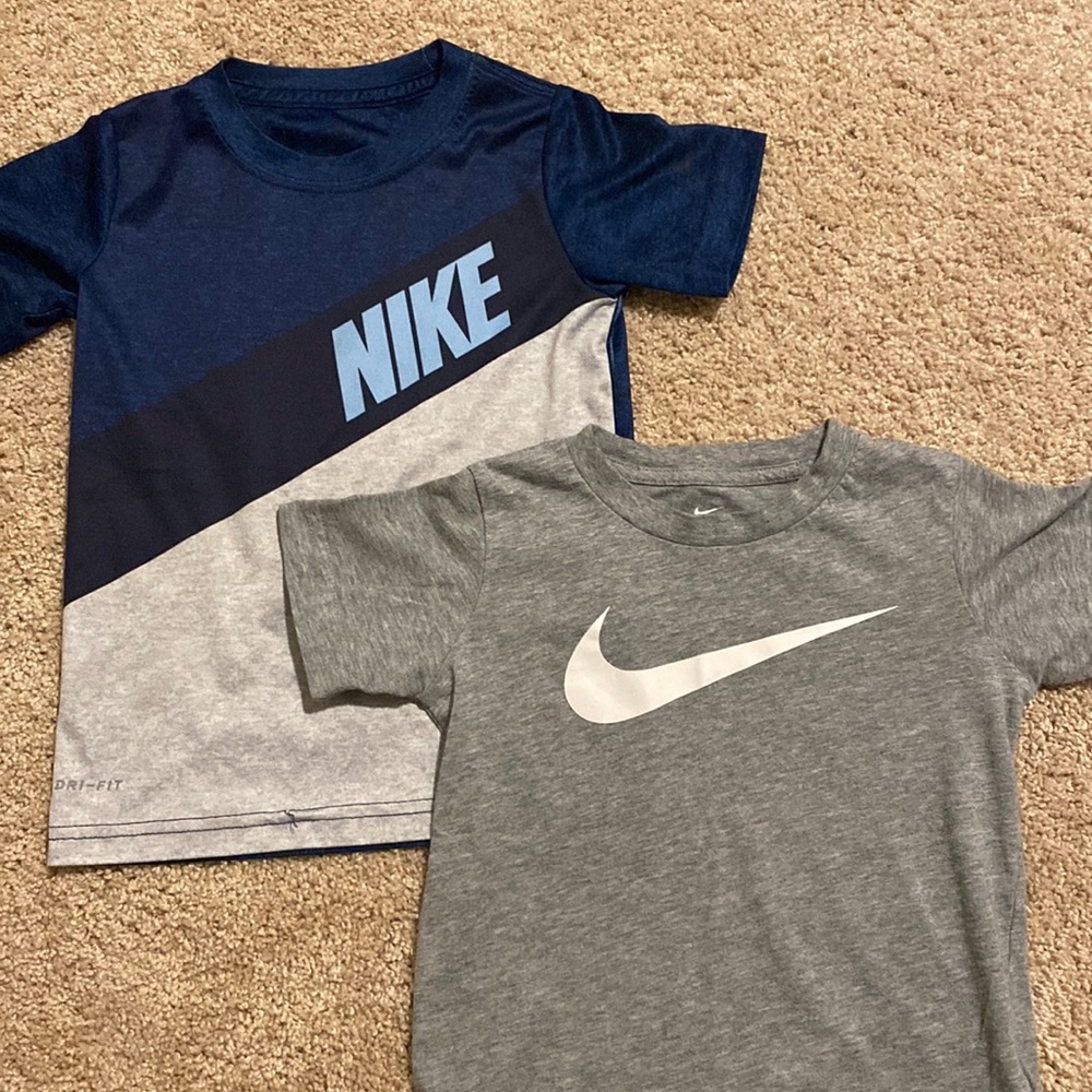 two nike little boys t-shirts